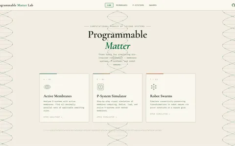 Programmable Matter Lab