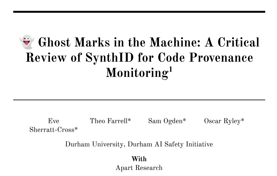 Ghost Marks in the Machine
